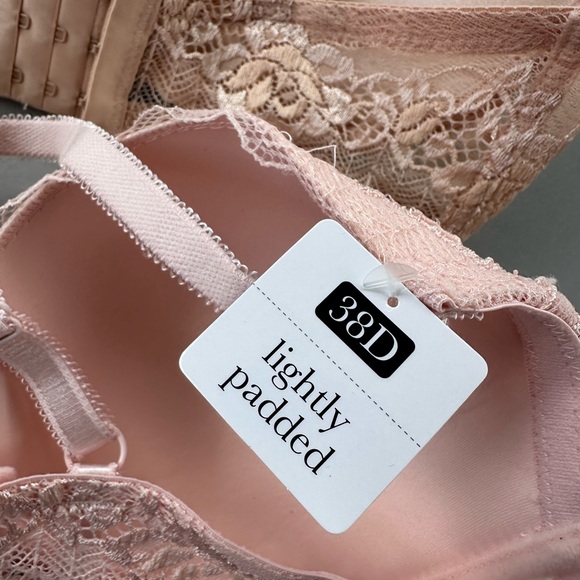 Elegant Lace Bra Set in Blush by Rene Rofe - Picture 6 of 7